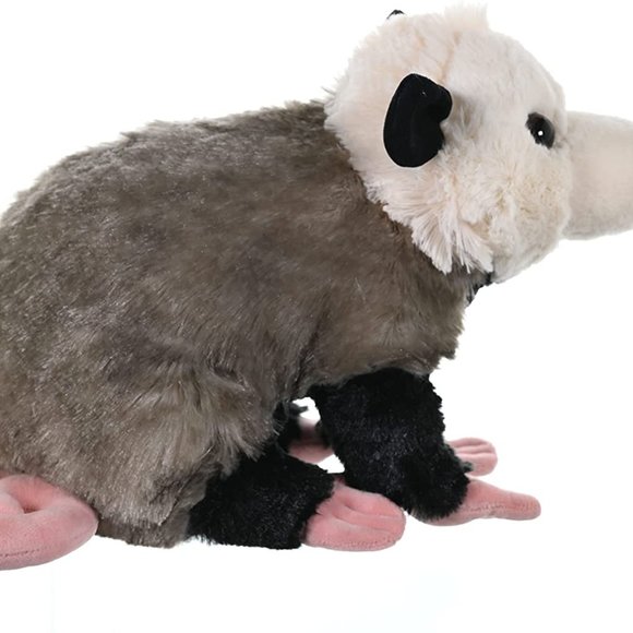 Wild Republic 12" Opossum Plush Stuffed Animal Toy Cuddlekins Possum - Picture 3 of 5